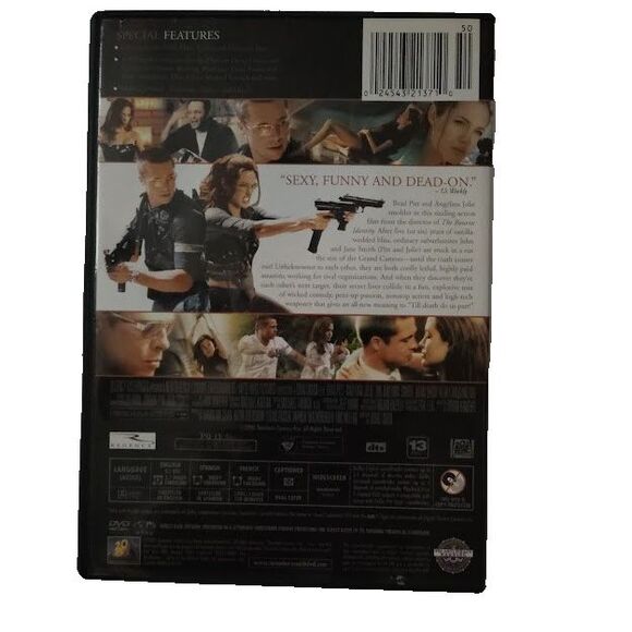 Mr. and Mrs. Smith DVD Movie 2005 PG 13 Brad PItt Angelina Jolie Action - Picture 2 of 3